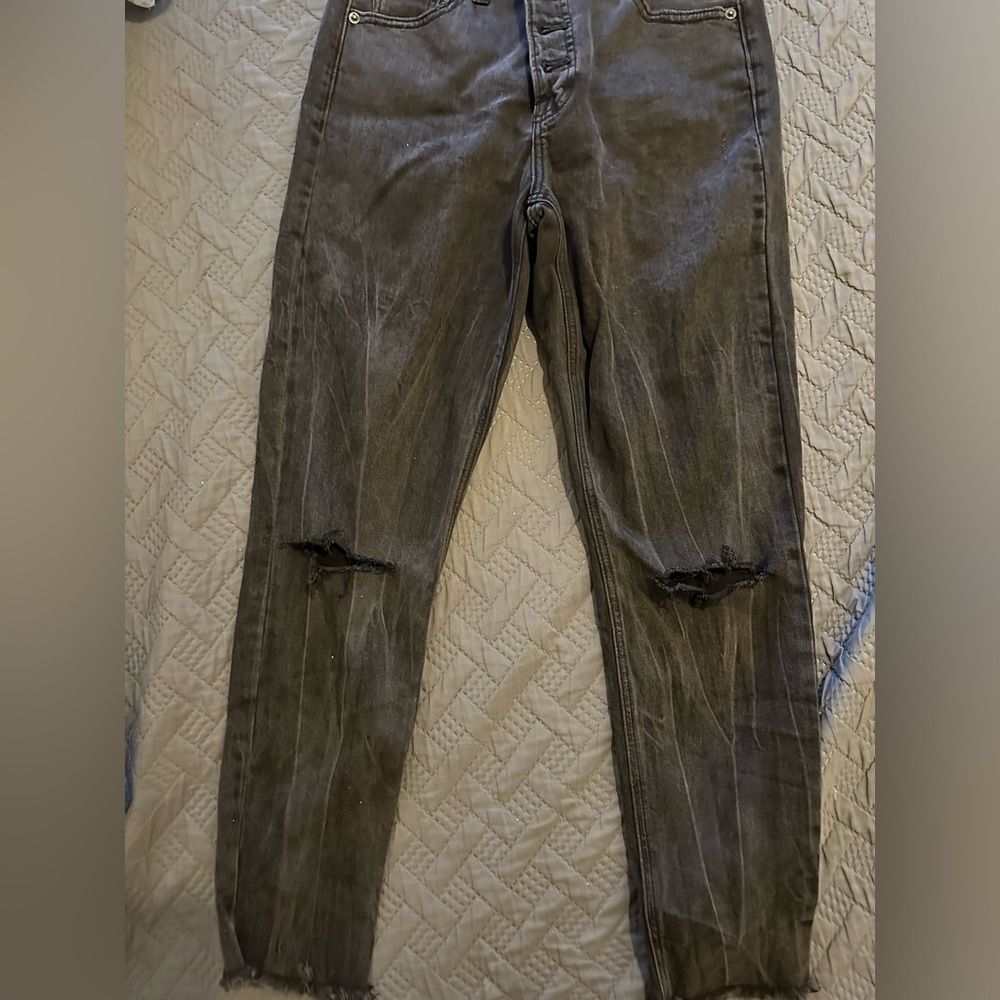 Lucky brand jeans with rips